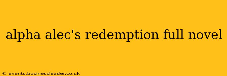 alpha alec's redemption full novel