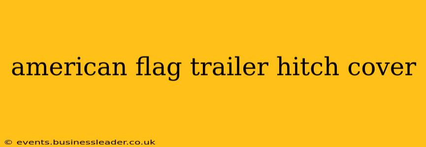 american flag trailer hitch cover