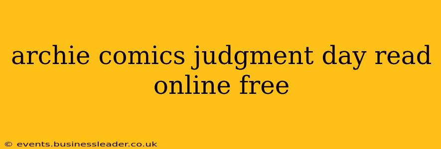 archie comics judgment day read online free