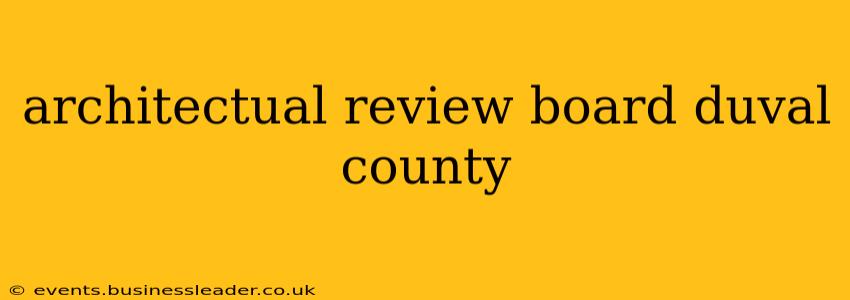 architectual review board duval county