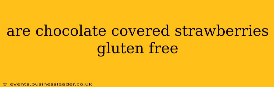 are chocolate covered strawberries gluten free