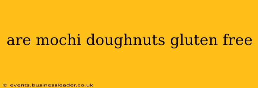 are mochi doughnuts gluten free