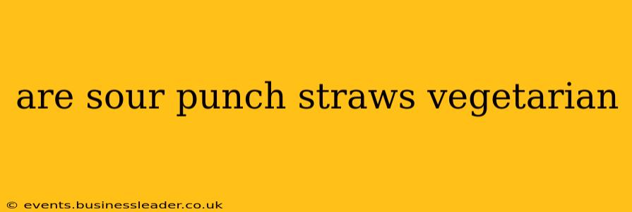 are sour punch straws vegetarian