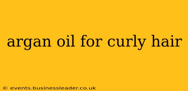 argan oil for curly hair
