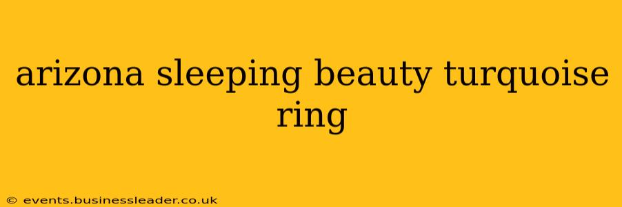 arizona sleeping beauty turquoise ring