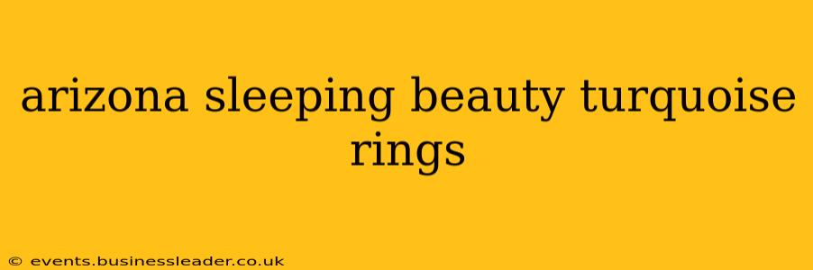 arizona sleeping beauty turquoise rings