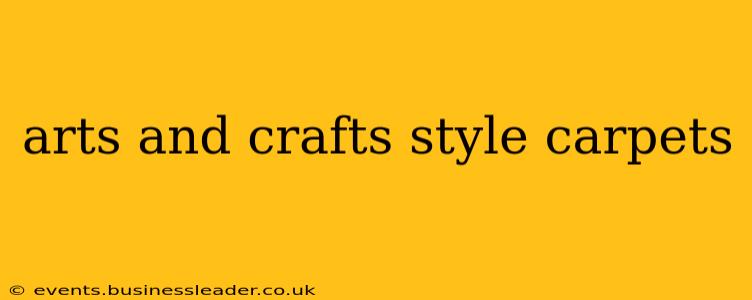 arts and crafts style carpets