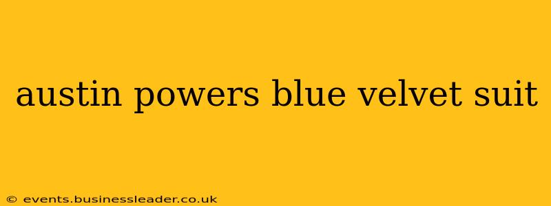 austin powers blue velvet suit