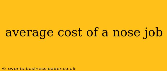 average cost of a nose job