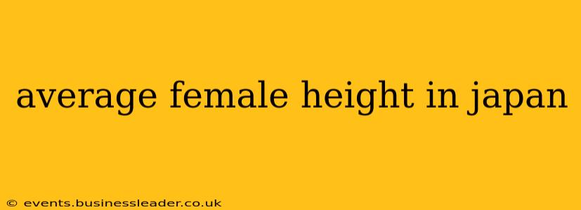 average female height in japan