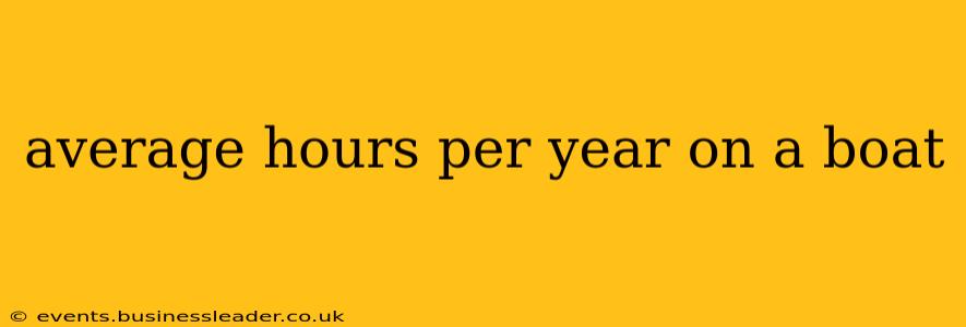 average hours per year on a boat