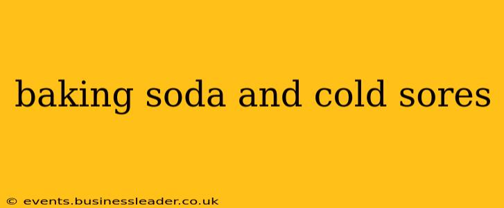 baking soda and cold sores