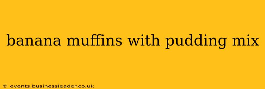 banana muffins with pudding mix