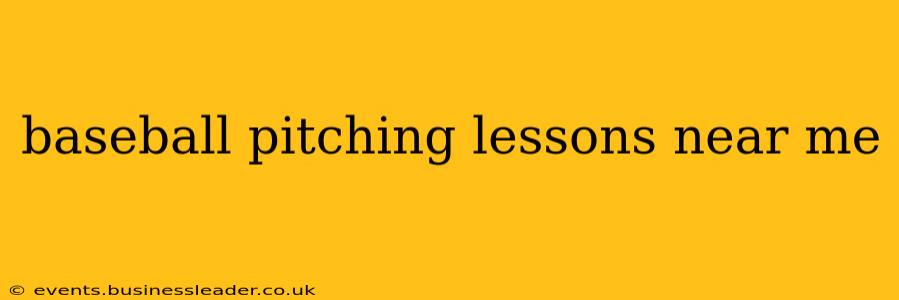 baseball pitching lessons near me