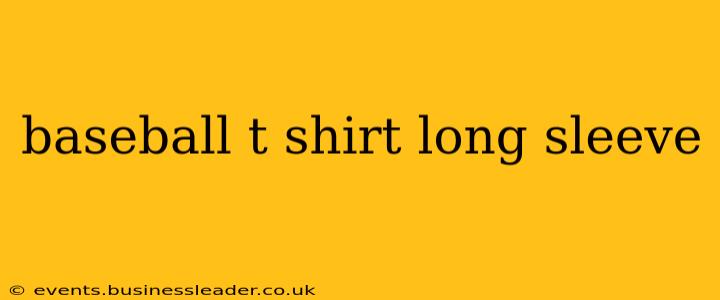 baseball t shirt long sleeve