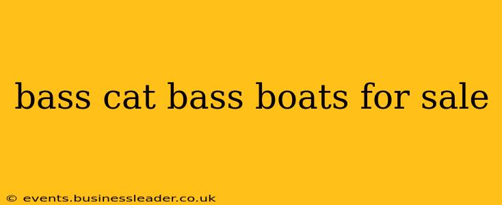 bass cat bass boats for sale