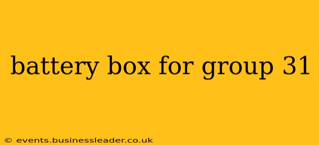 battery box for group 31