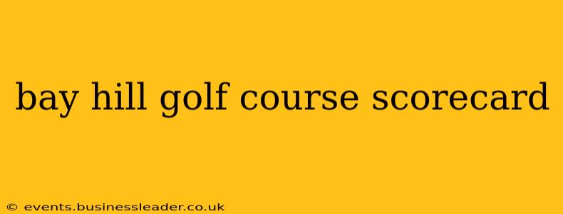 bay hill golf course scorecard