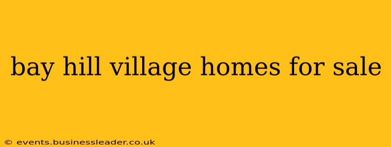 bay hill village homes for sale