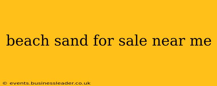 beach sand for sale near me