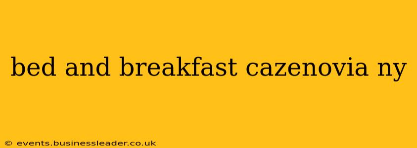 bed and breakfast cazenovia ny
