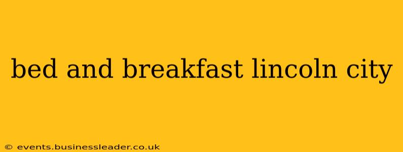 bed and breakfast lincoln city