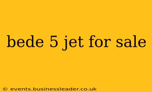 bede 5 jet for sale