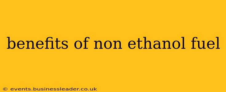 benefits of non ethanol fuel