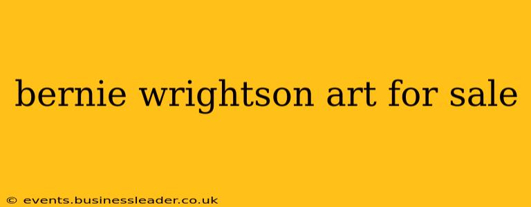 bernie wrightson art for sale
