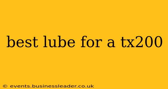 best lube for a tx200
