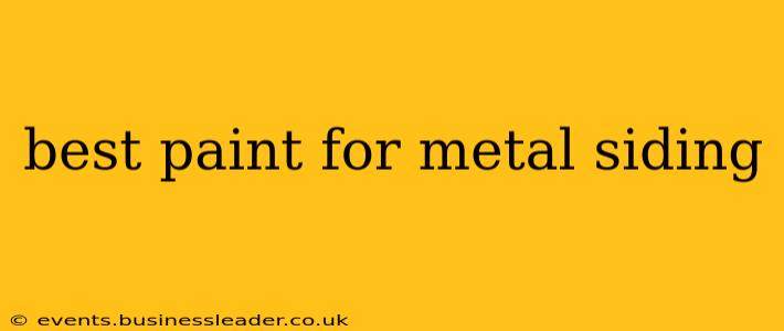 best paint for metal siding