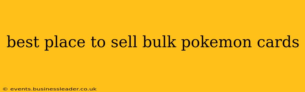 best place to sell bulk pokemon cards