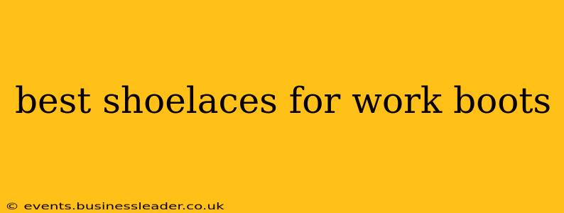 best shoelaces for work boots
