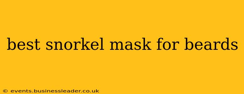 best snorkel mask for beards