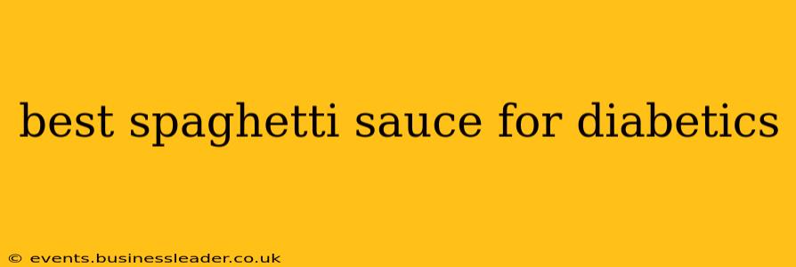 best spaghetti sauce for diabetics