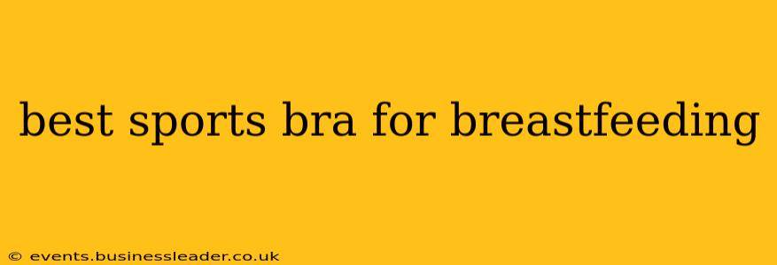 best sports bra for breastfeeding