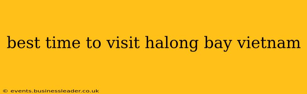 best time to visit halong bay vietnam