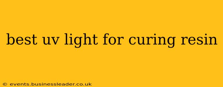 best uv light for curing resin