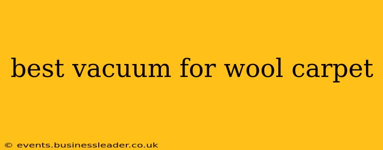 best vacuum for wool carpet