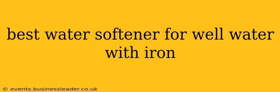 best water softener for well water with iron