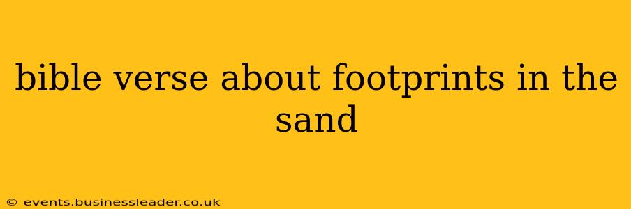 bible verse about footprints in the sand