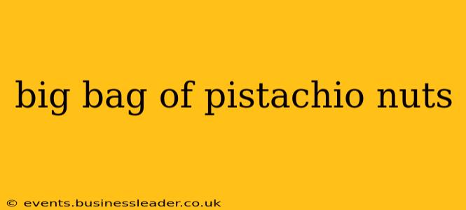 big bag of pistachio nuts