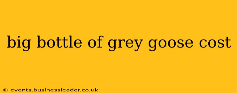 big bottle of grey goose cost