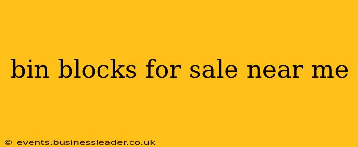 bin blocks for sale near me