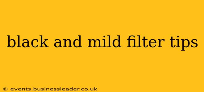 black and mild filter tips