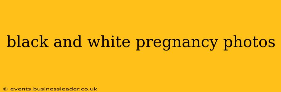 black and white pregnancy photos