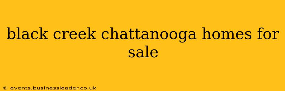 black creek chattanooga homes for sale