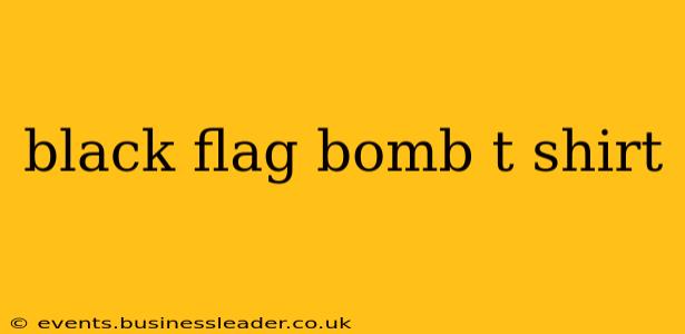 black flag bomb t shirt