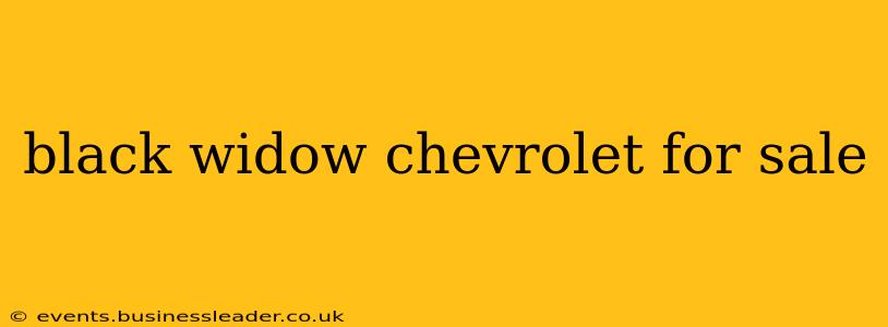 black widow chevrolet for sale