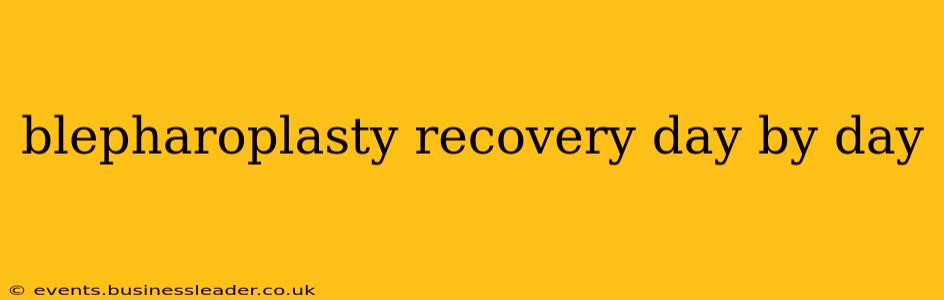 blepharoplasty recovery day by day